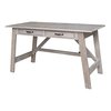 International Concepts Serendipity Desk with 2 Drawers, Washed Gray Taupe OF09-69